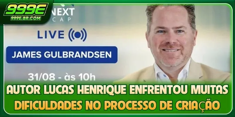 Autor Lucas Henrique enfrentou muitas dificuldades no processo de criação